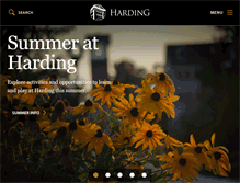 Tablet Screenshot of harding.edu